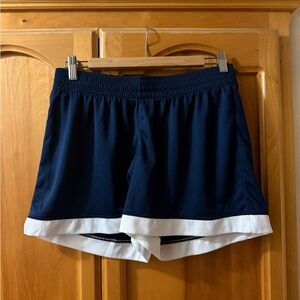 Champion Women's Navy and White Athletic Shorts